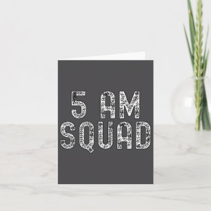 Carte 5 Am Squad _ Citation de tenue de sport drôle Appa