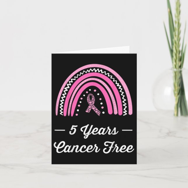 Carte 5 ans Cancer du sein Survivant libre (Devant)