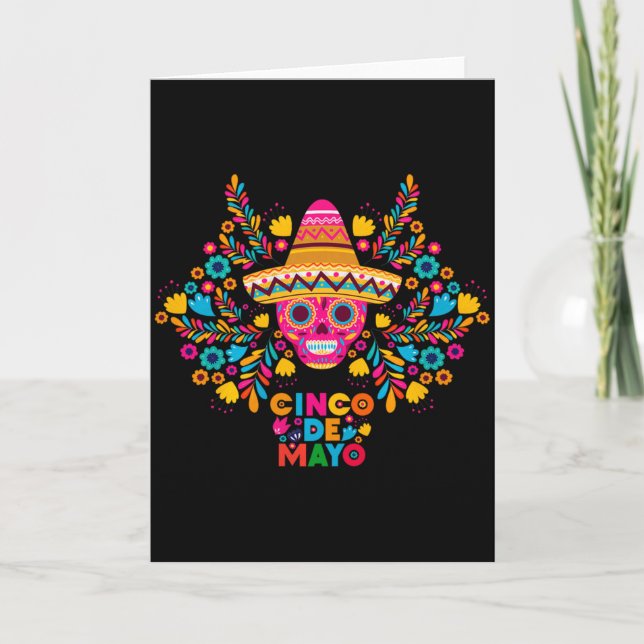 Carte 5 De Mayo Cinco De Mayo Chapeau Maraca Premium Tr (Devant)