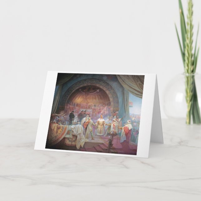 Carte #5 Le roi de Bohême Premysl Otakar II, Mucha (Devant)