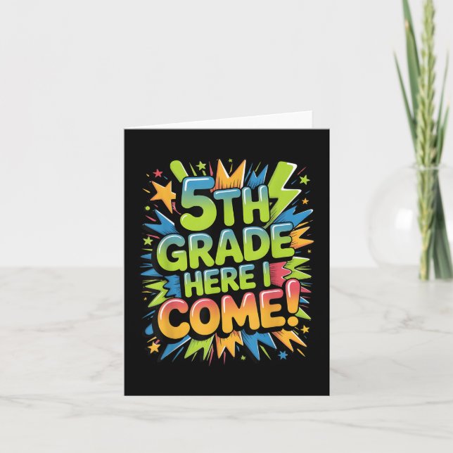 Carte 5e année Je viens, retour à l'école (Devant)