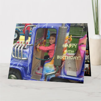 Carte 5e anniversaire de Livia