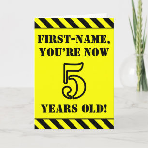 Carte 5e anniversaire : Jeu de style de crayon, Nom pers