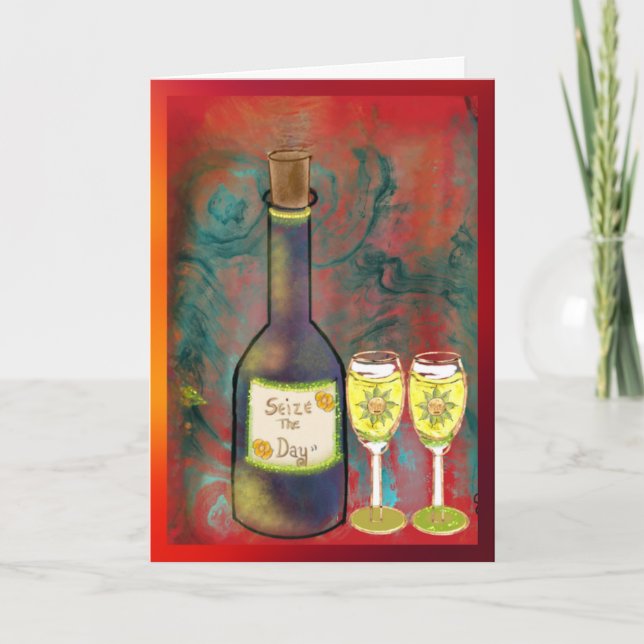 Carte 5X7 Folded Blank Card-Seize The Day! (Devant)