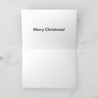 Carte 5x7 Joyeux Noël père Noël porc