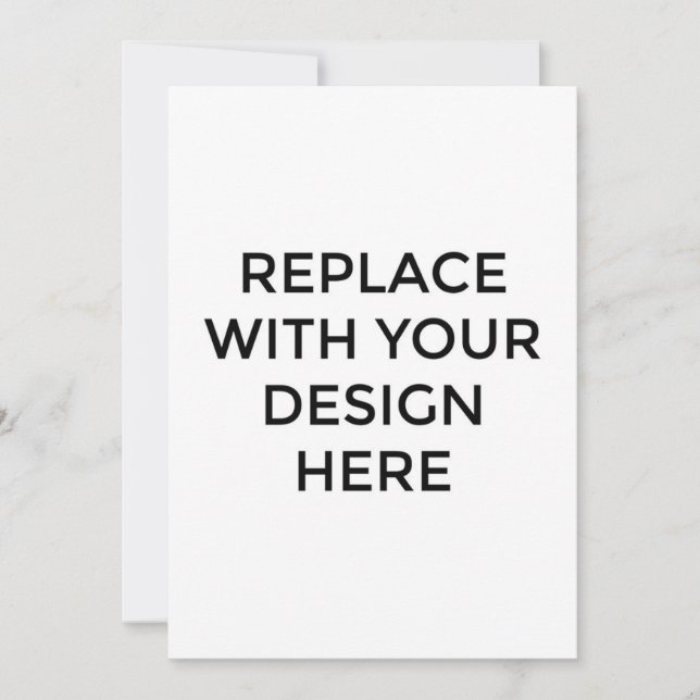 Carte 5x7 pouces avec impression de conception arr (Devant)