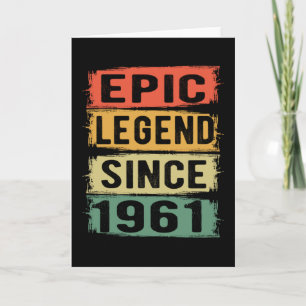 Carte 60 ans Anniversaire 1961 Epic Legend 61e anniversa