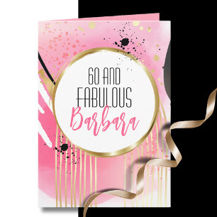 Carte 60 ans et fabuleux Rose Gold Noir 60e anniversaire