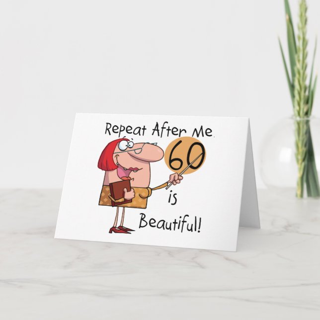 Carte 60 est de beaux T-shirts et cadeaux (Devant)