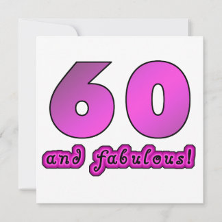 Carte 60 Et Fabuleux Anniversaire