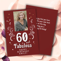 60 et Fabulous Foliage Rouge 60e anniversaire Phot
