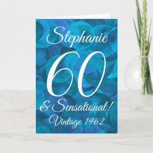 Carte 60 et Sensational Elegant Ocean Blue