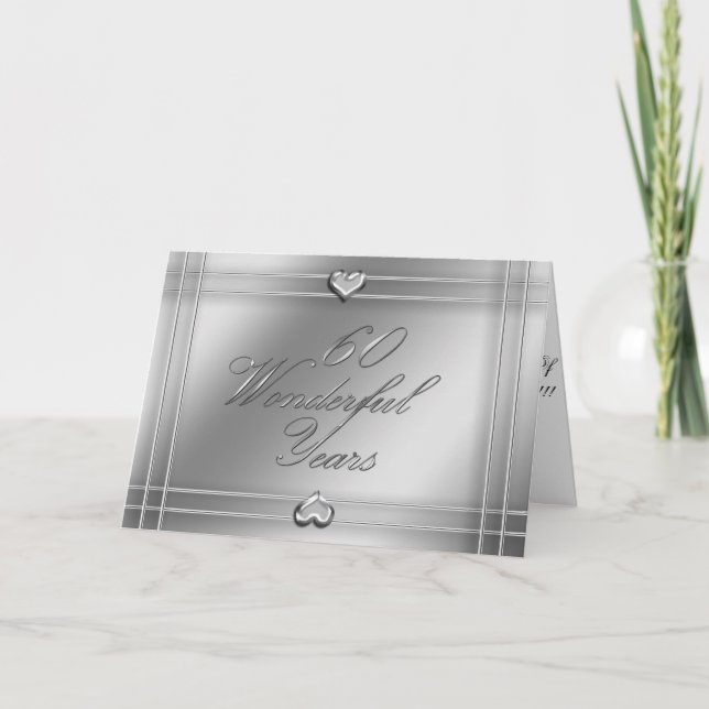 Carte 60 merveilleuses années (anniversaire de mariage) (Devant)