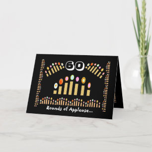 Carte 60 tours d'applaudissements - Joyeux anniversaire