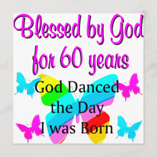 CARTE 60E ANNIVERSAIRE