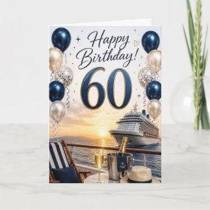 Carte 60e Anniversaire Croisière