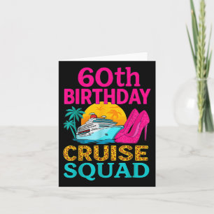 Carte 60e Anniversaire Croisière Escouade 60 Ans Vacance