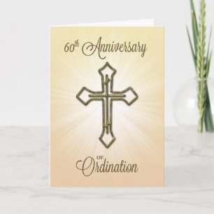 Carte 60e anniversaire de l'ordination, Croix d'or
