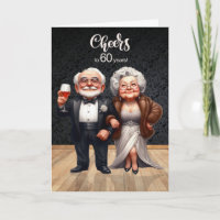 60e anniversaire de mariage drôle de vieux couple 