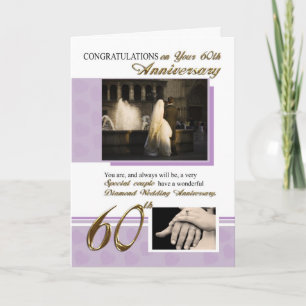 Carte 60e anniversaire du Mariage