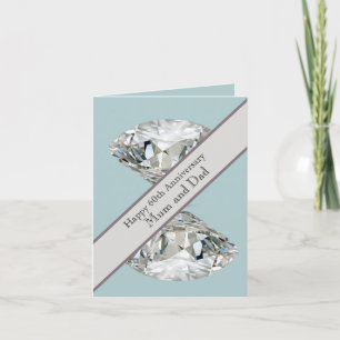 Carte 60e anniversaire du Mariage Diamond