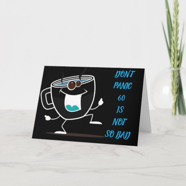 Carte **60e ANNIVERSAIRE** FÊTE VOUS L'AVEZ REÇUE ! (Devant)