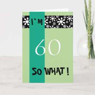 Carte 60e anniversaire Funny Motivational