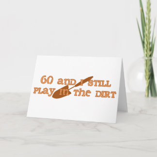 Carte 60e anniversaire Jardinage