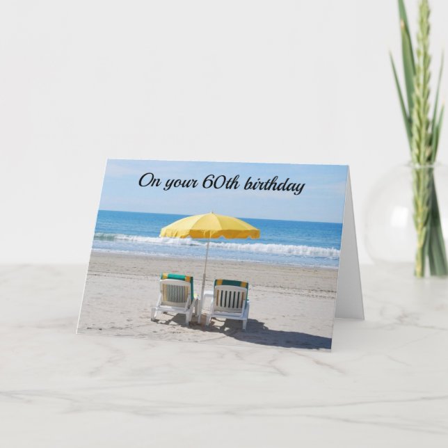 Carte **60e ANNIVERSAIRE LES SOUHAITS SONT COMME UN JOUR (Devant)