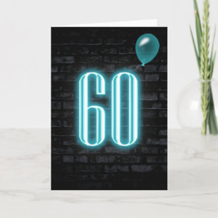 Carte 60e anniversaire Neon Connexion en brique