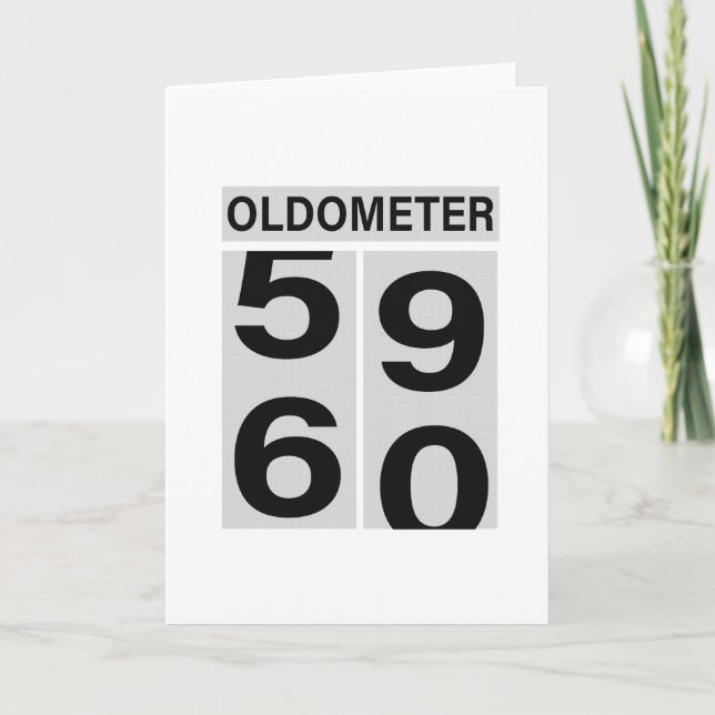 Carte 60e anniversaire OLDOMETER (Devant)