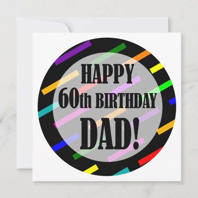 Carte 60e anniversaire pour papa (Devant)