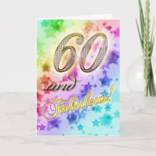 Carte 60e anniversaire pour quelqu'un Fabulous