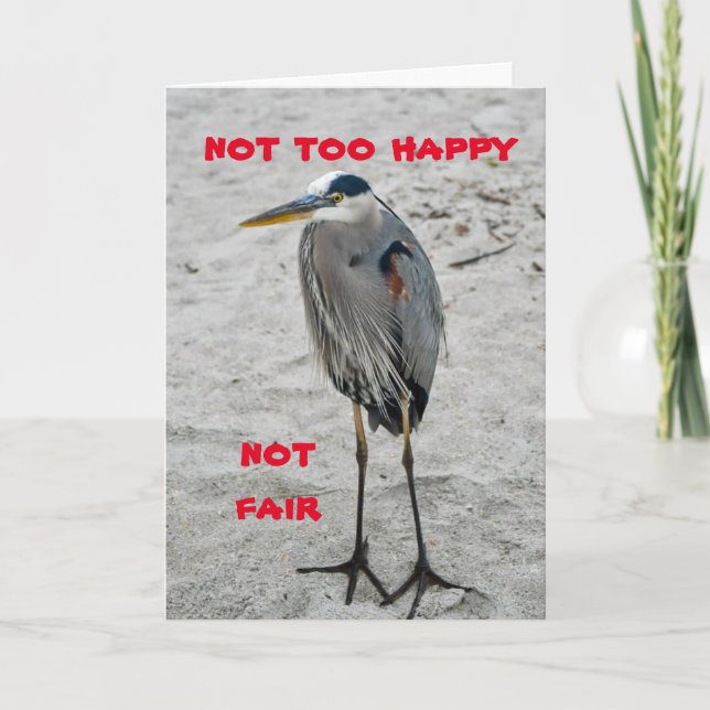 Carte **60e ANNIVERSAIRE SOUHAITE D'UNE CRANE** (Devant)