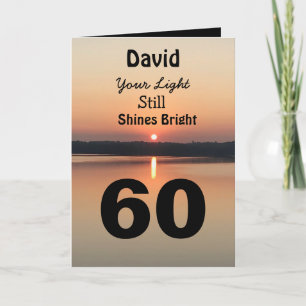 Carte 60e anniversaire Votre lumière brille encore