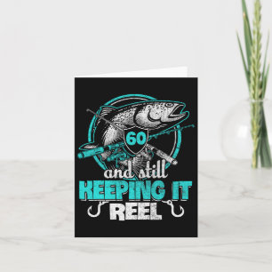 Carte 60e Pêche drôle Anniversaire Chemise pêcheur Keepi