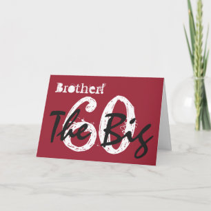 Carte 60ème anniversaire pour papa, noir, texte blanc su