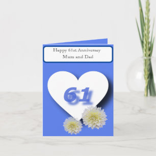 Carte 61e anniversaire du Mariage