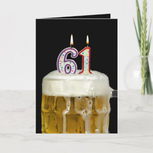 Carte 61st Birthday Beer