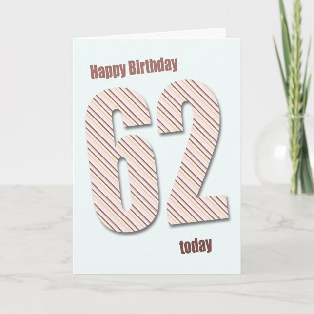 Carte 62e anniversaire (Devant)