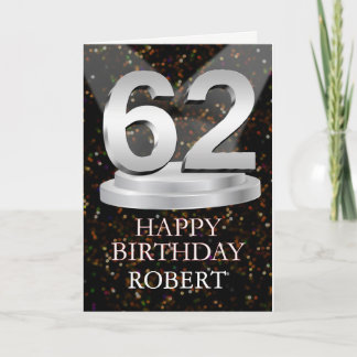 Carte 62e anniversaire Points saillants Ajouter une cart