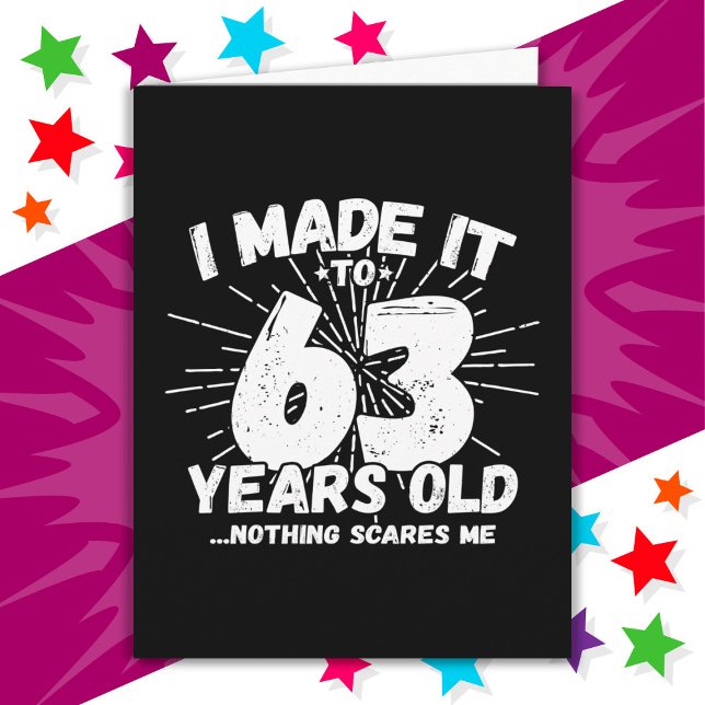 Carte 63 Ancien Mème Sarcastique drôle 63ème anniversair (Créateur téléchargé)