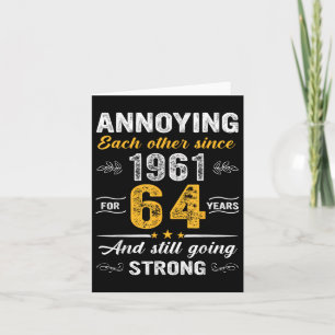 Carte 64 Anniversaire Mariage De 64 Ans Qui S'Ennuie L'U