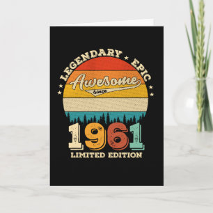 Carte 64 ans Anniversaire 1961 merveilleux 64e anniversa