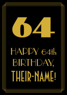 Cartes 64 Ans D Anniversaire Zazzle Fr