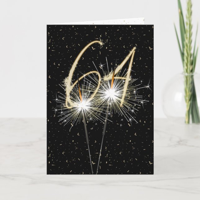 Carte 64e anniversaire du mariage (Devant)