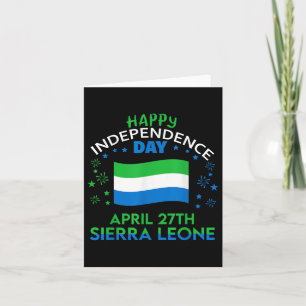 Carte 64e jour de l'indépendance de la Sierra Leone Sier