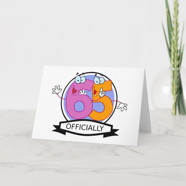 Carte 65 Anniversaire officiel (Devant)