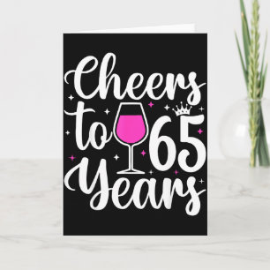 Carte 65 Ans 65e Fête d'anniversaire Hommes Femmes