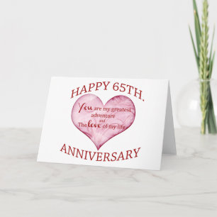 Carte 65e anniversaire